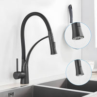 Robinet cuisine laiton mitigeur douchette extractible bec orientable