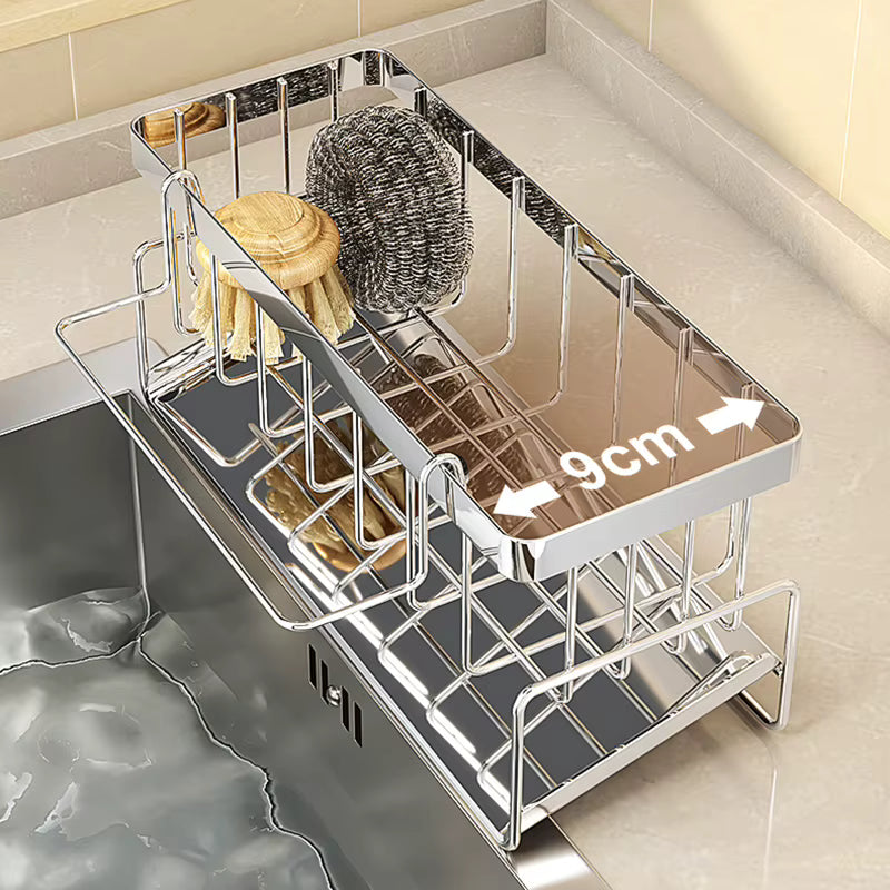 Porte-éponges cuisine sans perçage inox