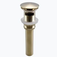 Bonde de lavabo universelle clapet pression