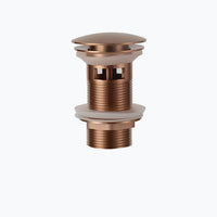 Bonde de lavabo universelle clic-clac laiton