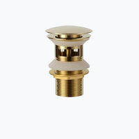 Bonde de lavabo universelle clic-clac laiton