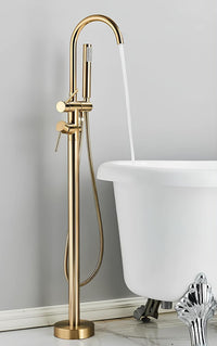 Colonne de baignoire sur pied design contemporain L'art du robinet