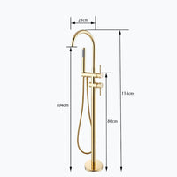Colonne de baignoire sur pied design contemporain L'art du robinet