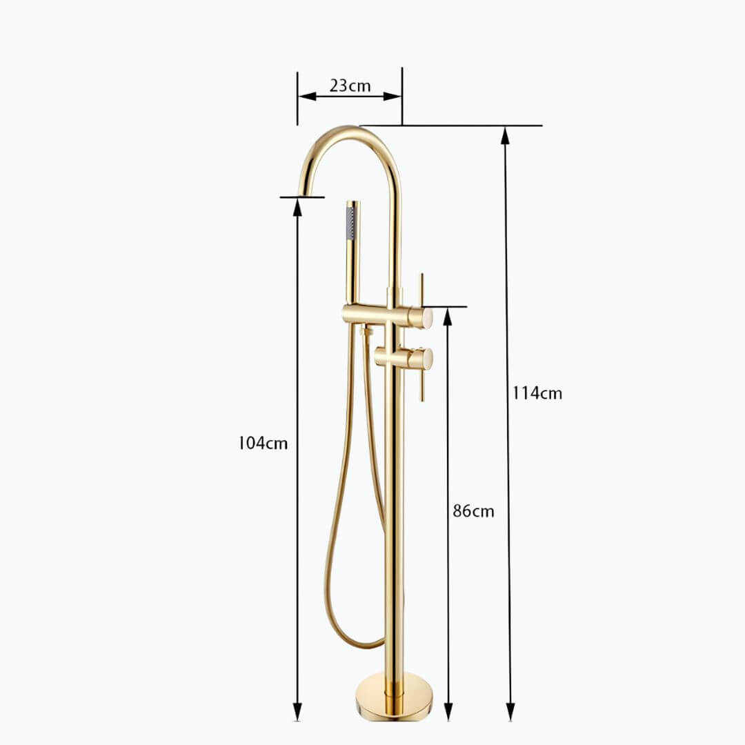 Colonne de baignoire sur pied design contemporain L'art du robinet Image