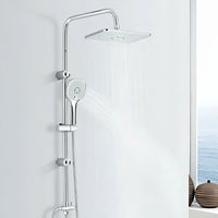 Colonne de douche chrome contemporaine L'art du robinet