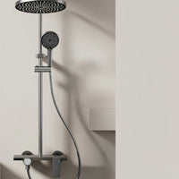 Colonne de douche 3 voies multi-jet aluminium brossé