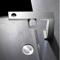 Mitigeur laiton brossé - design contemporain 1 trou L'art du robinet