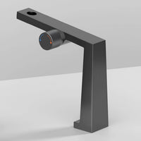 Mitigeur laiton brossé - design contemporain 1 trou L'art du robinet