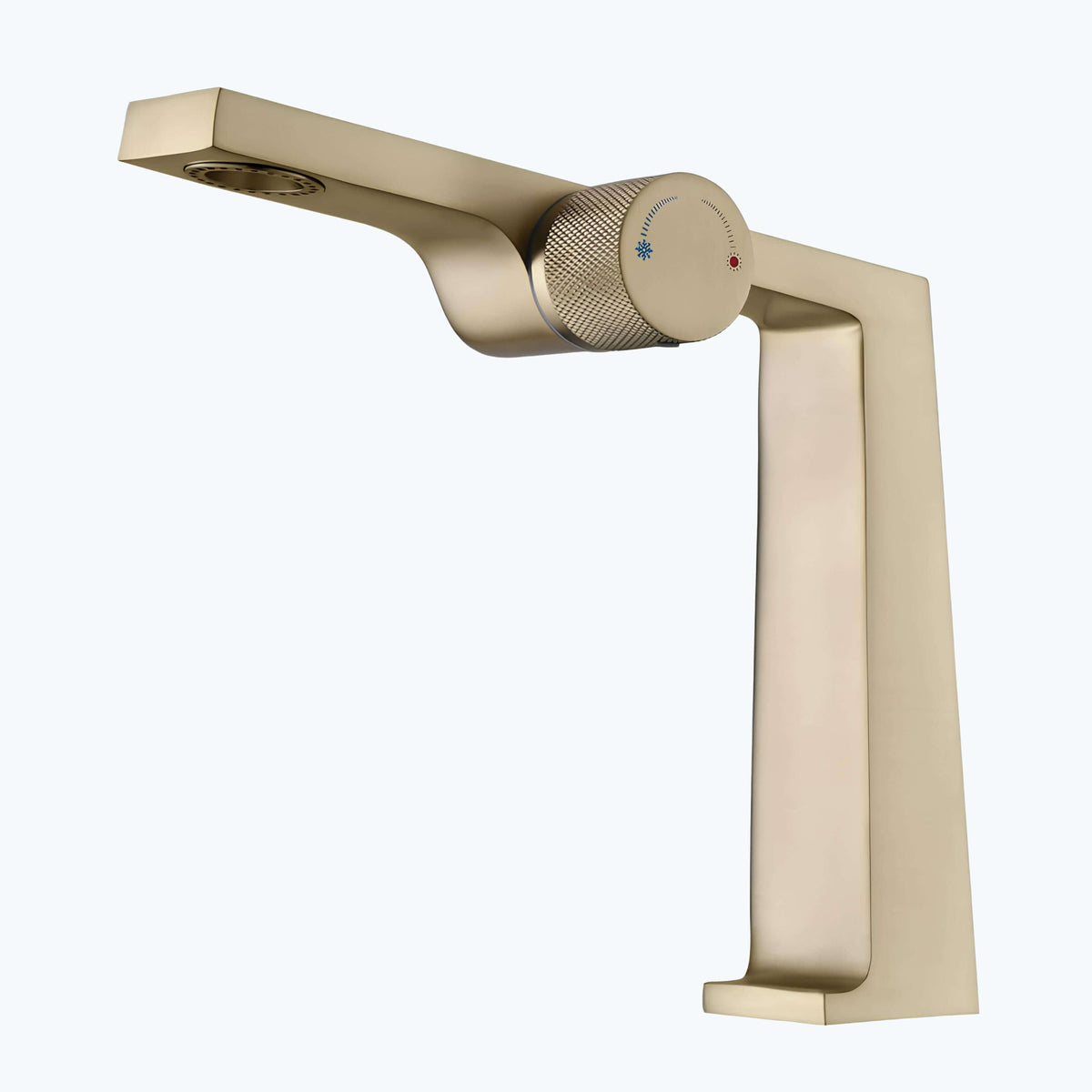 Mitigeur laiton brossé - design contemporain 1 trou L'art du robinet