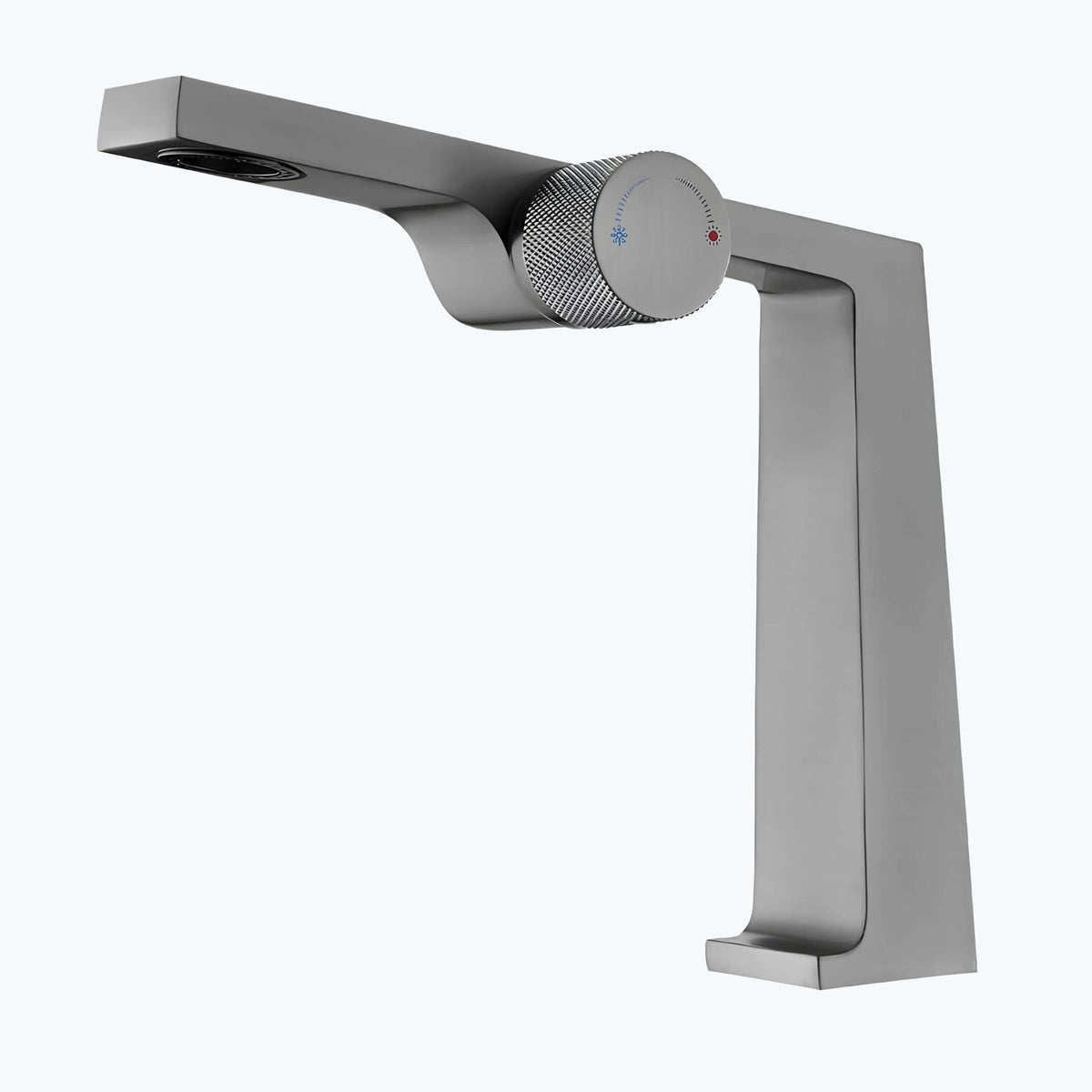 Mitigeur laiton brossé - design contemporain 1 trou L'art du robinet
