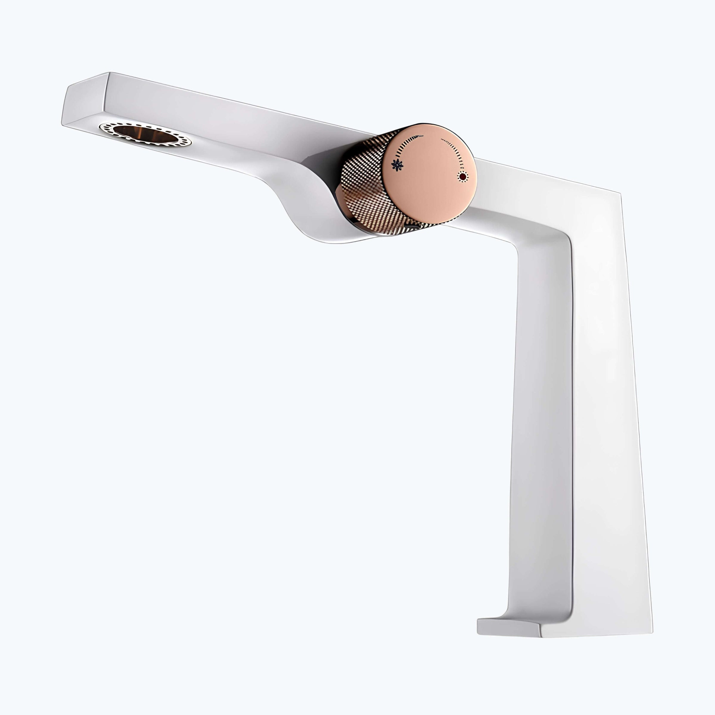 Mitigeur laiton brossé - design contemporain 1 trou L'art du robinet
