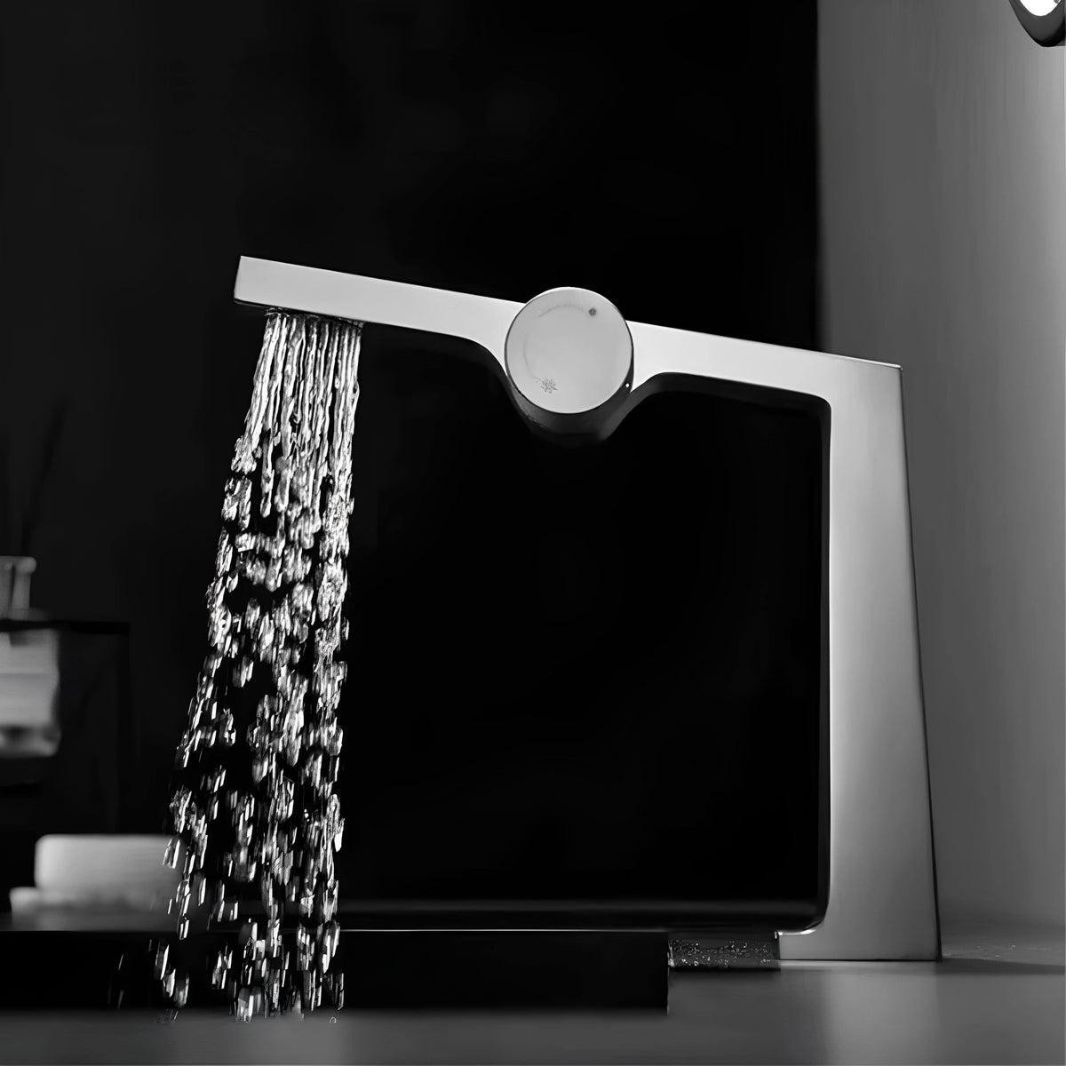 Mitigeur laiton brossé - design contemporain 1 trou L'art du robinet