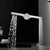 Mitigeur laiton brossé - design contemporain 1 trou L'art du robinet