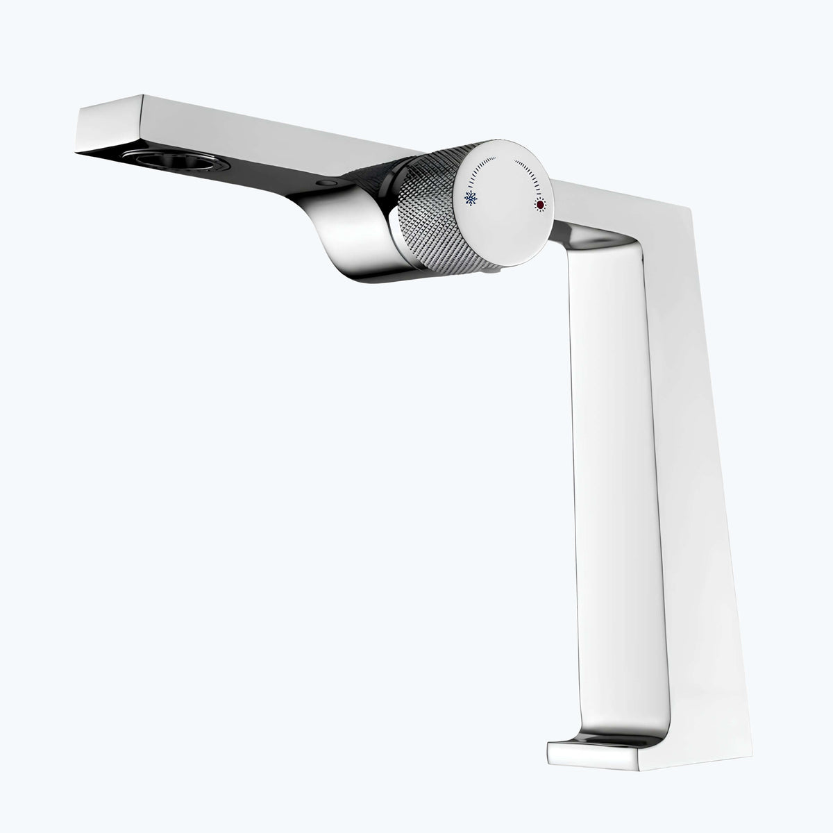 Mitigeur laiton brossé - design contemporain 1 trou L'art du robinet