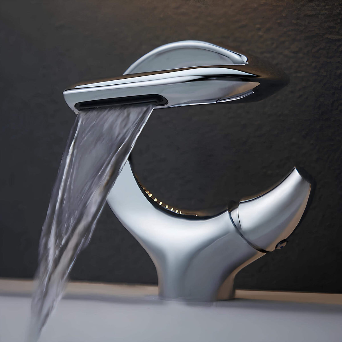 Mitigeur lavabo cascade compact laiton massif L'art du robinet