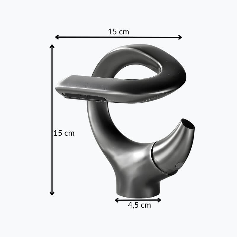 Mitigeur lavabo cascade compact laiton massif L'art du robinet