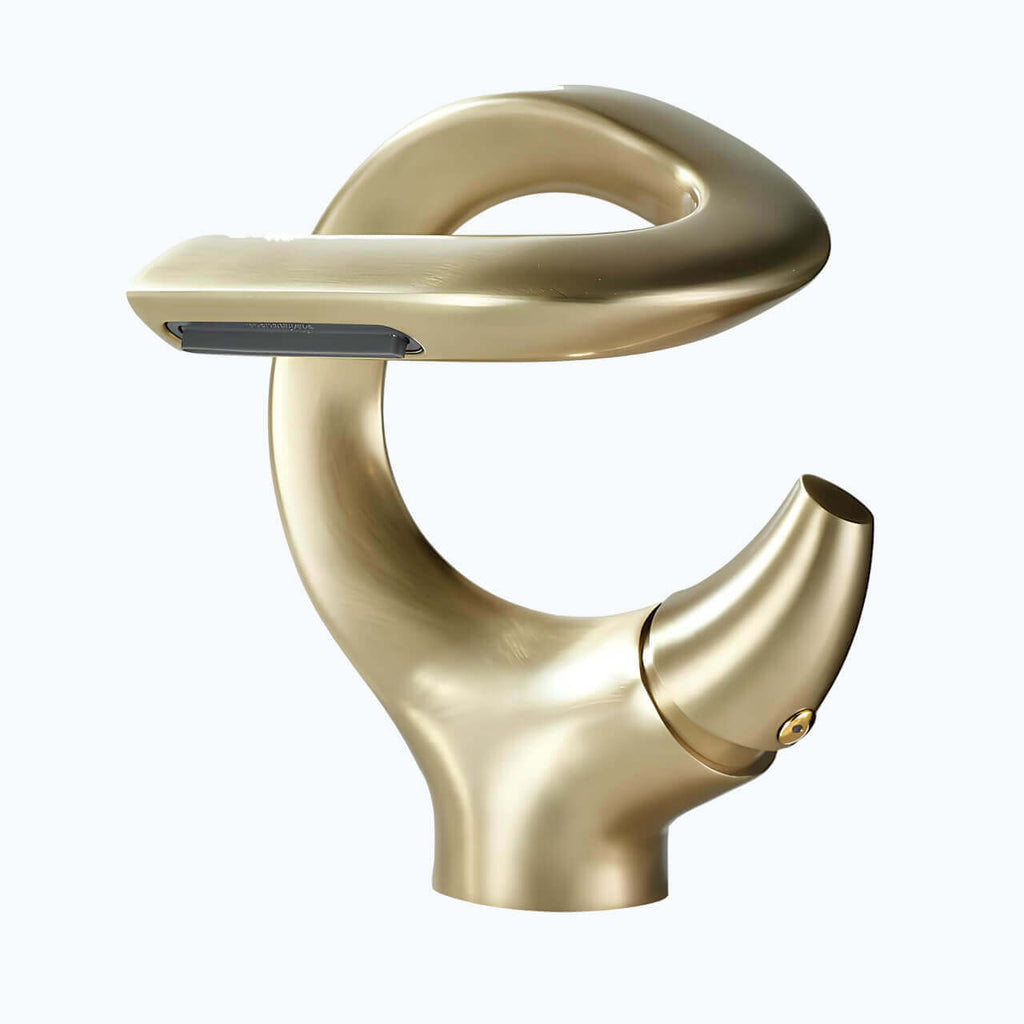 Mitigeur lavabo cascade compact laiton massif L'art du robinet