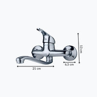 Robinet baignoire mural monocommande chrome