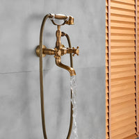 Robinet baignoire mural classique bronze vieilli