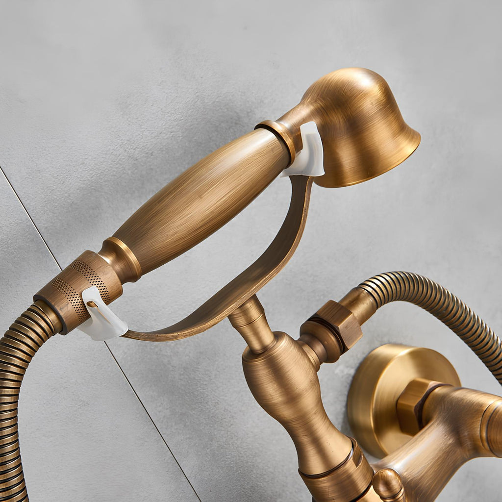 Robinet baignoire mural classique bronze vieilli