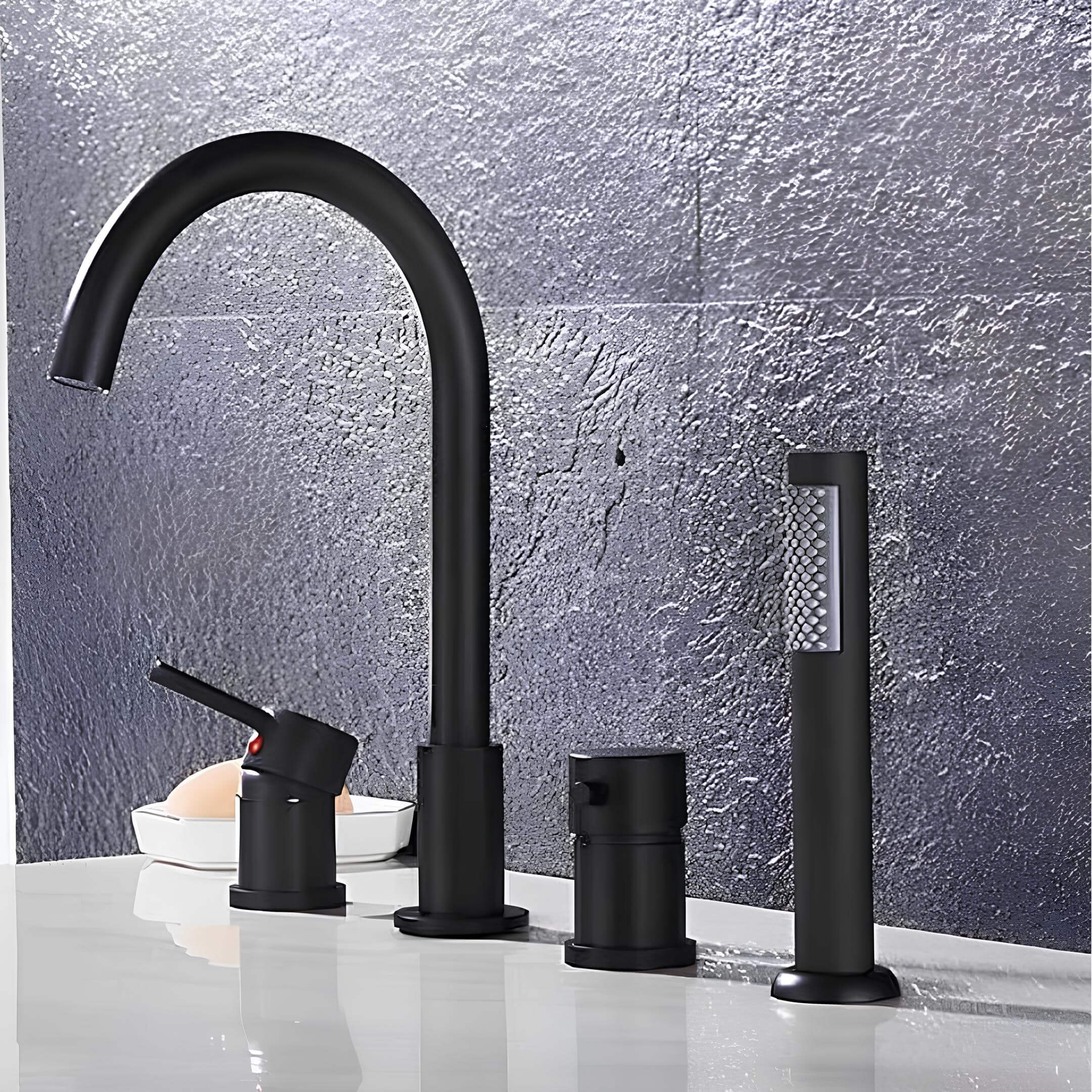 Robinet de baignoire avec douchette prestige