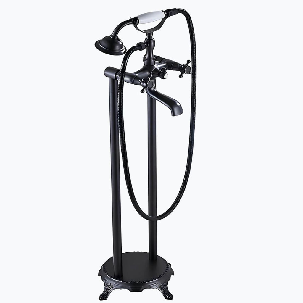 Robinet baignoire sur pied bronze antique rétro