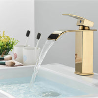 Robinet lavabo cascade inox - mitigeur classique