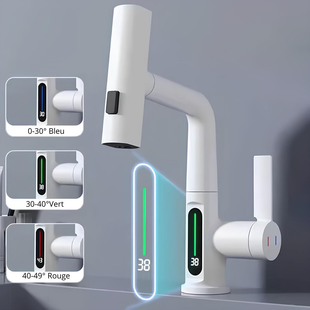 Robinet cascade numérique pour évier inox L'art du robinet