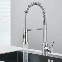 Robinet évier douchette extractible inox