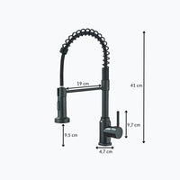 Robinet évier douchette extractible inox