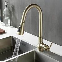 Robinet cuisine douchette extractible antique L'art du robinet