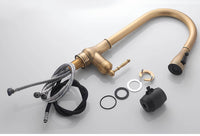 Robinet cuisine douchette extractible antique L'art du robinet