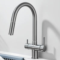 Robinet cuisine douchette rétractable rotation 360° L'art du robinet