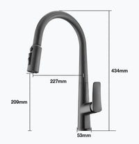 Robinet cuisine laiton avec douchette extractible et eau filtrée
