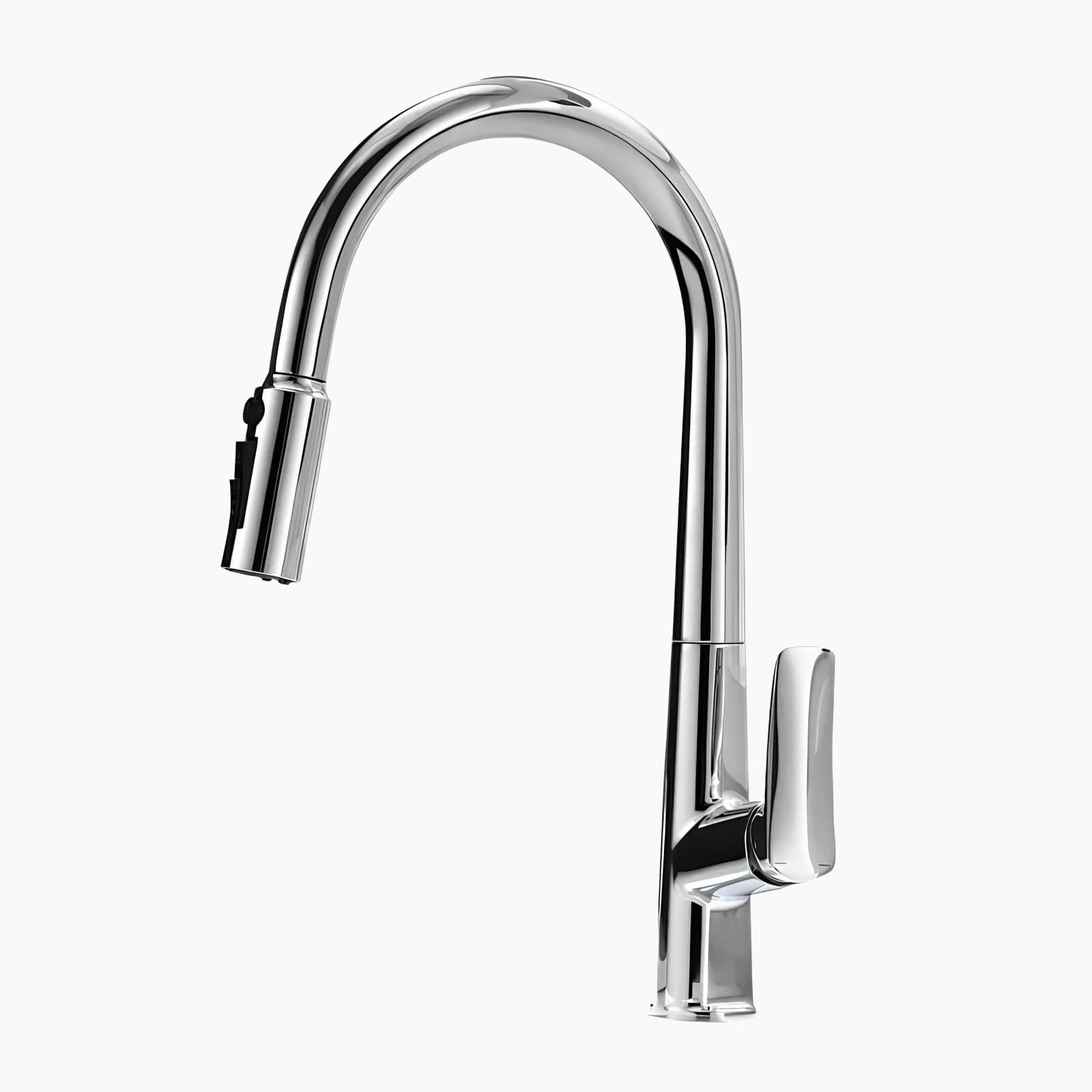 Robinet cuisine laiton avec douchette extractible et eau filtrée