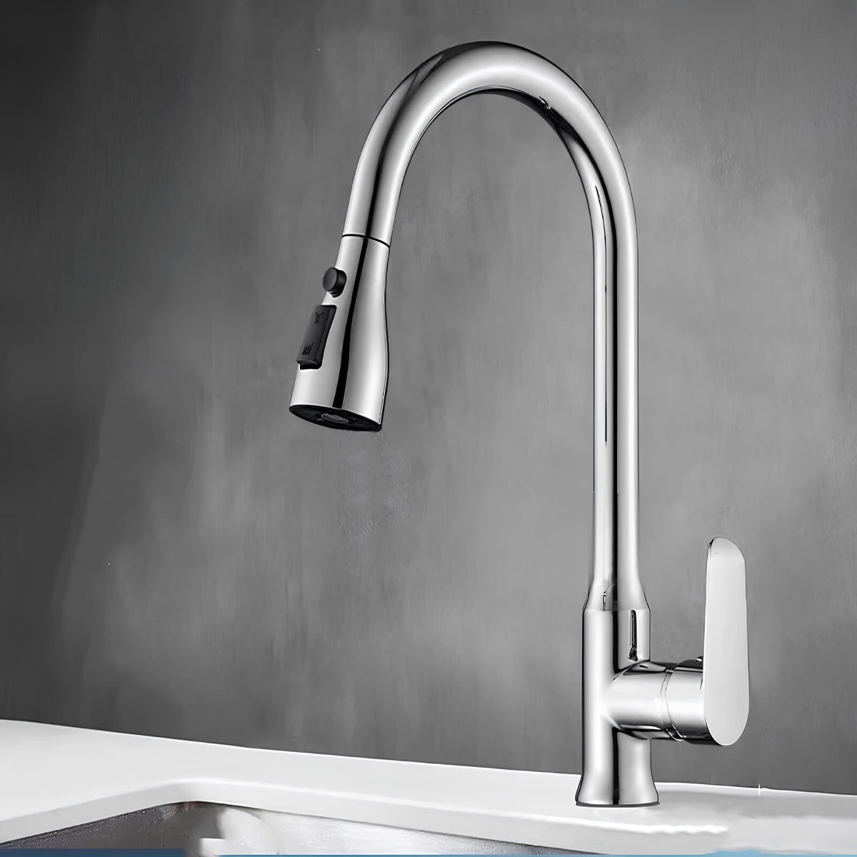 Robinet cuisine extractible bec rétractable L'art du robinet