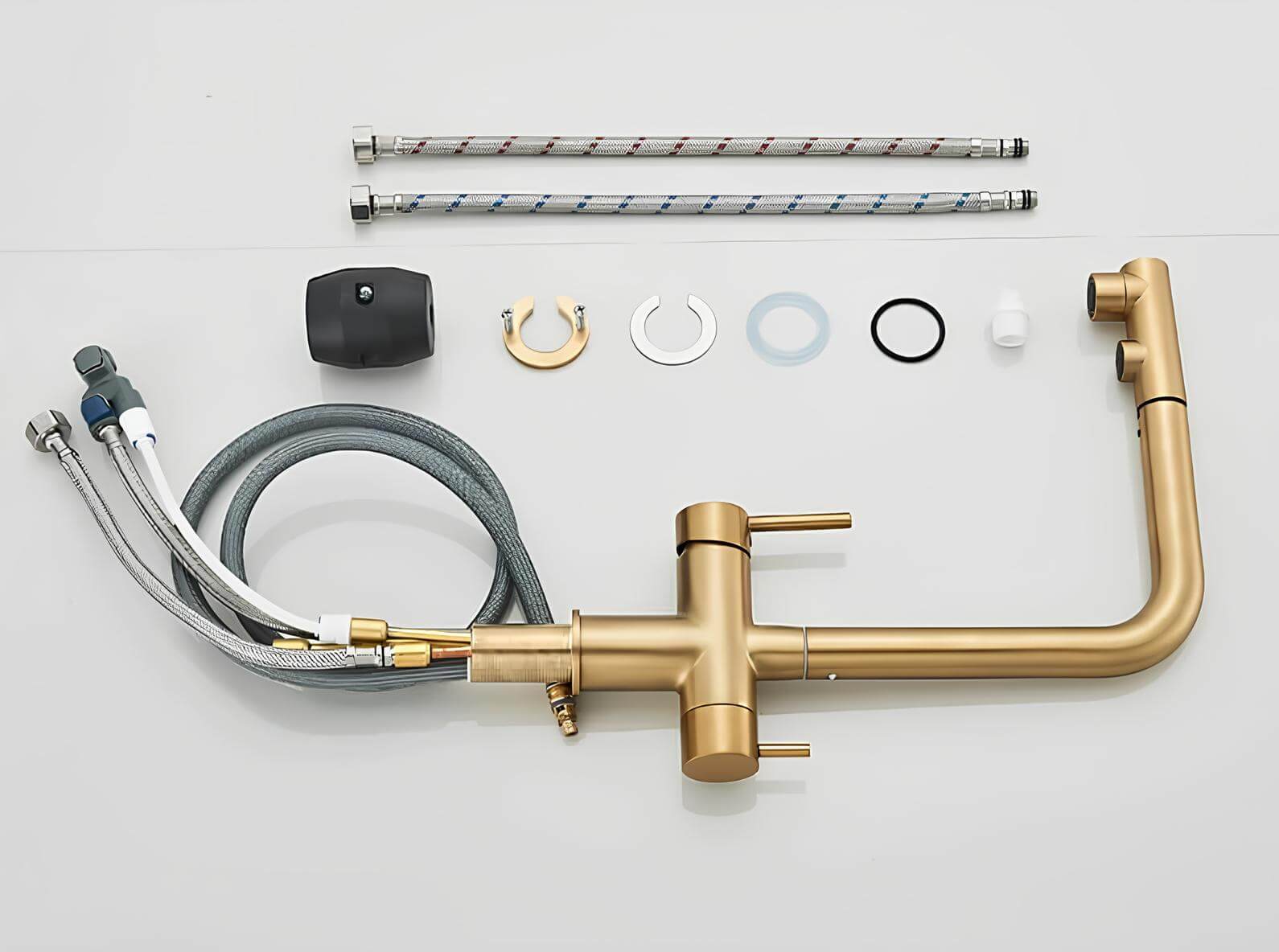 Robinet cuisine filtration 3 en 1 avec douchette L'art du robinet