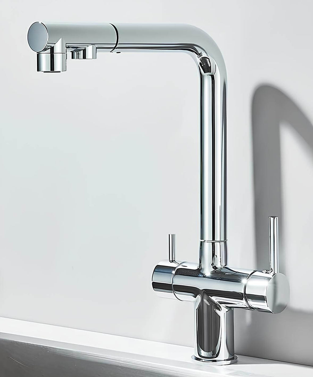 Robinet cuisine filtration 3 en 1 avec douchette L'art du robinet