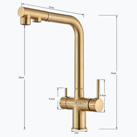 Robinet cuisine filtration 3 en 1 avec douchette L'art du robinet