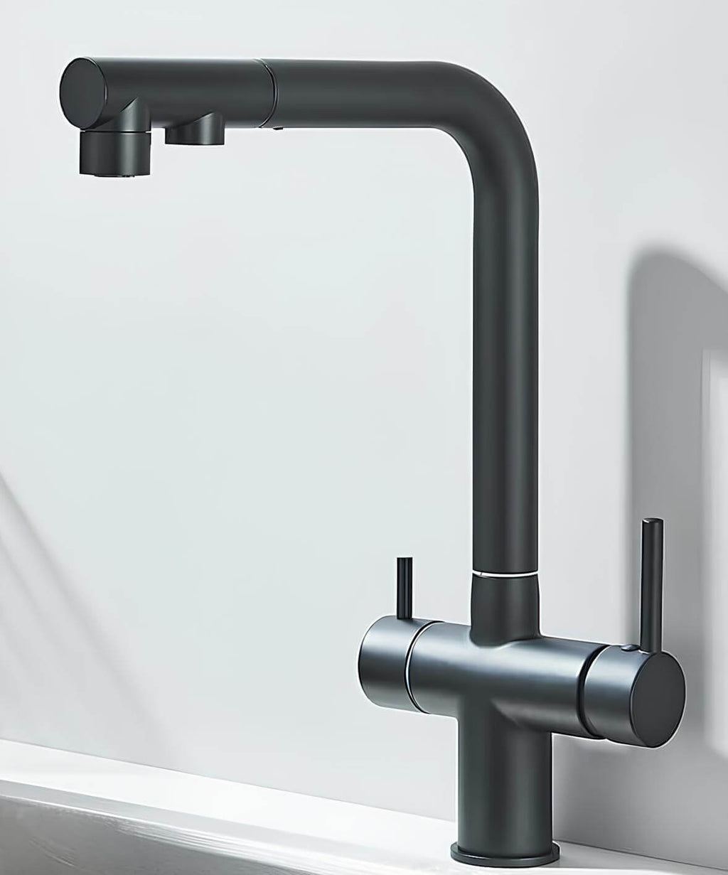 Robinet cuisine filtration 3 en 1 avec douchette L'art du robinet