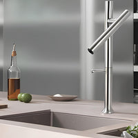 Robinet cuisine inox 304 rotatif 360° mitigeur brossé