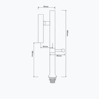 Robinet cuisine inox 304 rotatif 360° mitigeur brossé