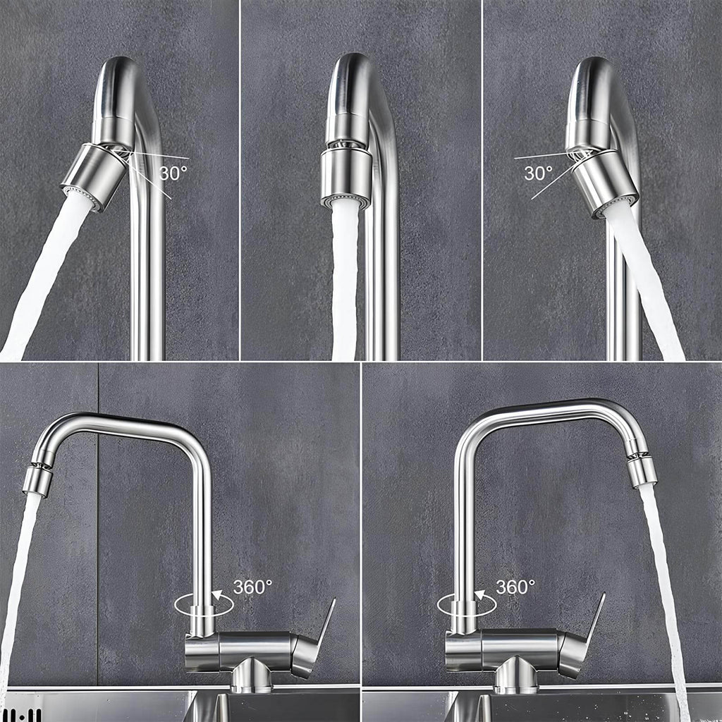 Robinet cuisine rabattable 360° flexible compact L'art du robinet