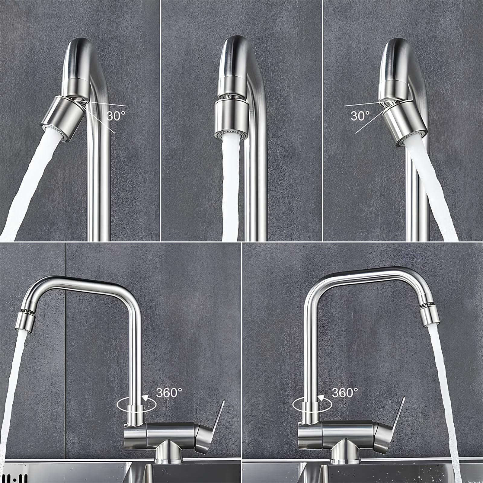 Robinet cuisine rabattable 360° flexible compact L'art du robinet