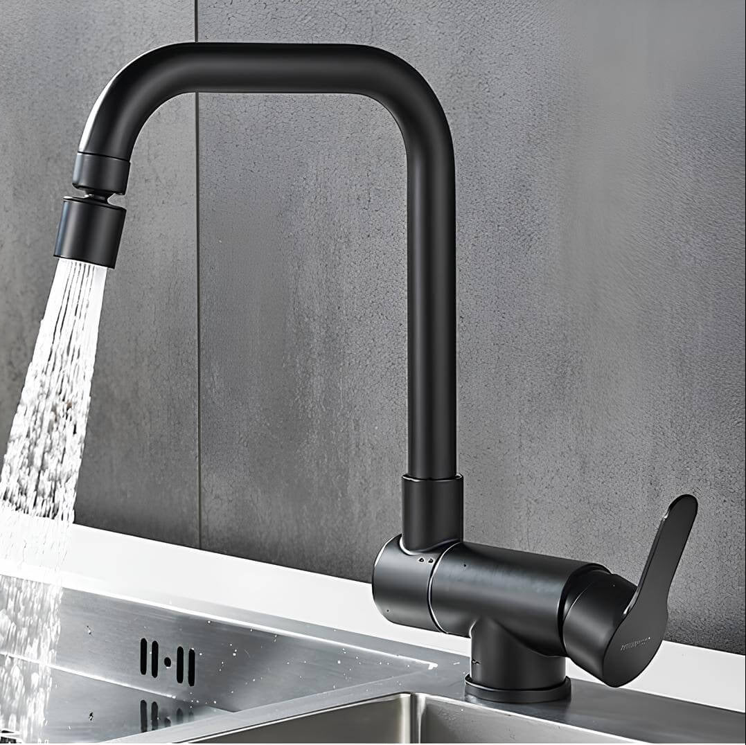 Robinet cuisine rabattable 360° flexible compact L'art du robinet