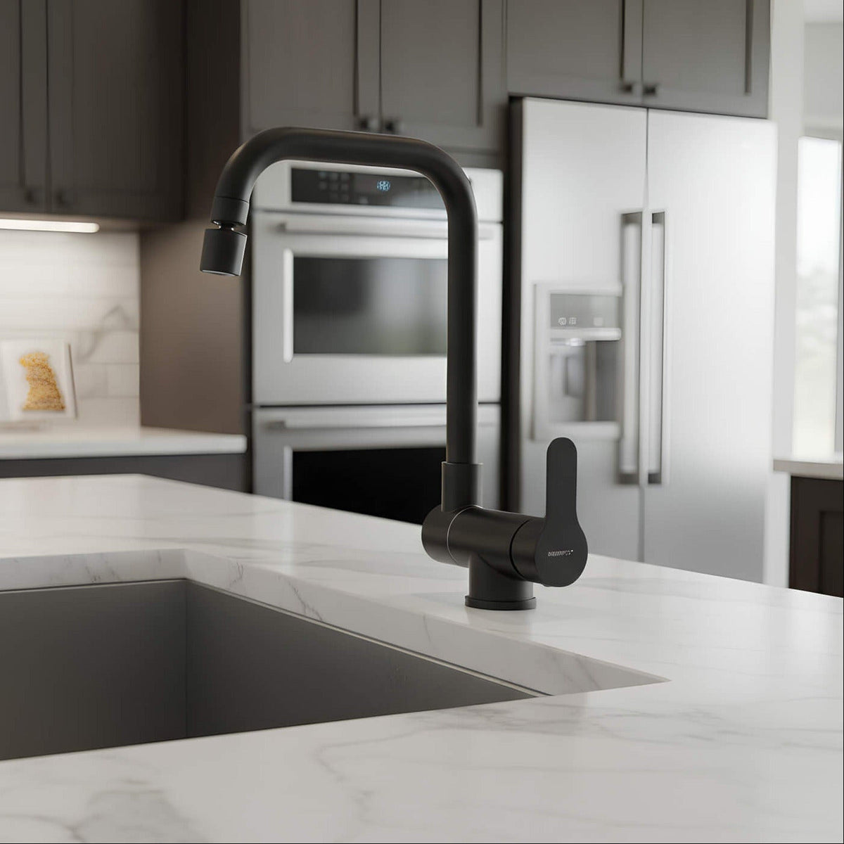 Robinet cuisine rabattable 360° flexible compact L'art du robinet