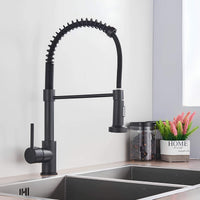 Robinet de cuisine avec douchette extractible et ressort L'art du robinet