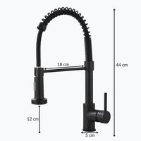 Robinet de cuisine avec douchette extractible et ressort L'art du robinet
