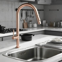 Robinet de cuisine avec douchette extractible L'art du robinet