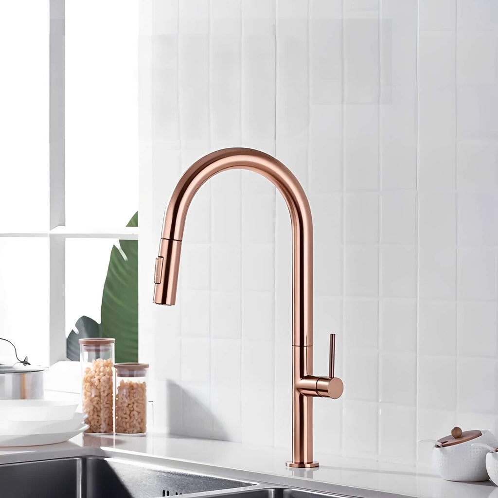 Robinet de cuisine avec douchette extractible L'art du robinet